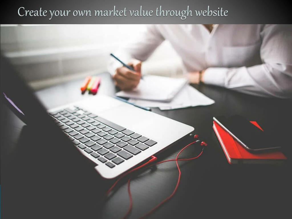 create your own market value through website