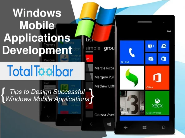 Tips to Design Successful Windows Mobile Applications