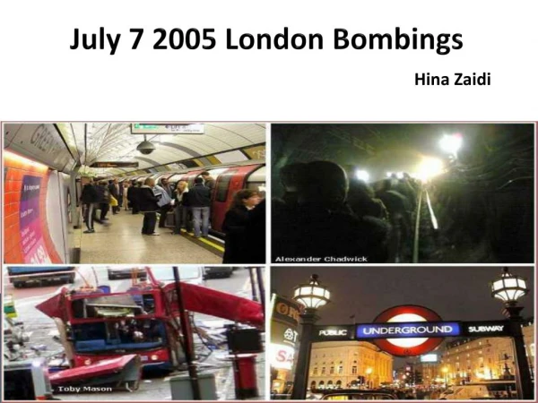 7-7 London Attacks