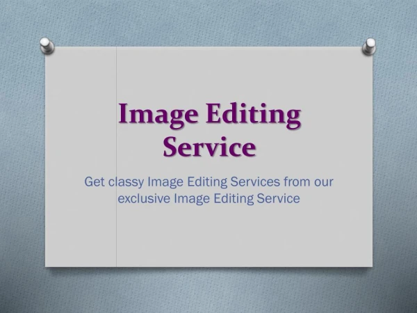 Image Editing Service