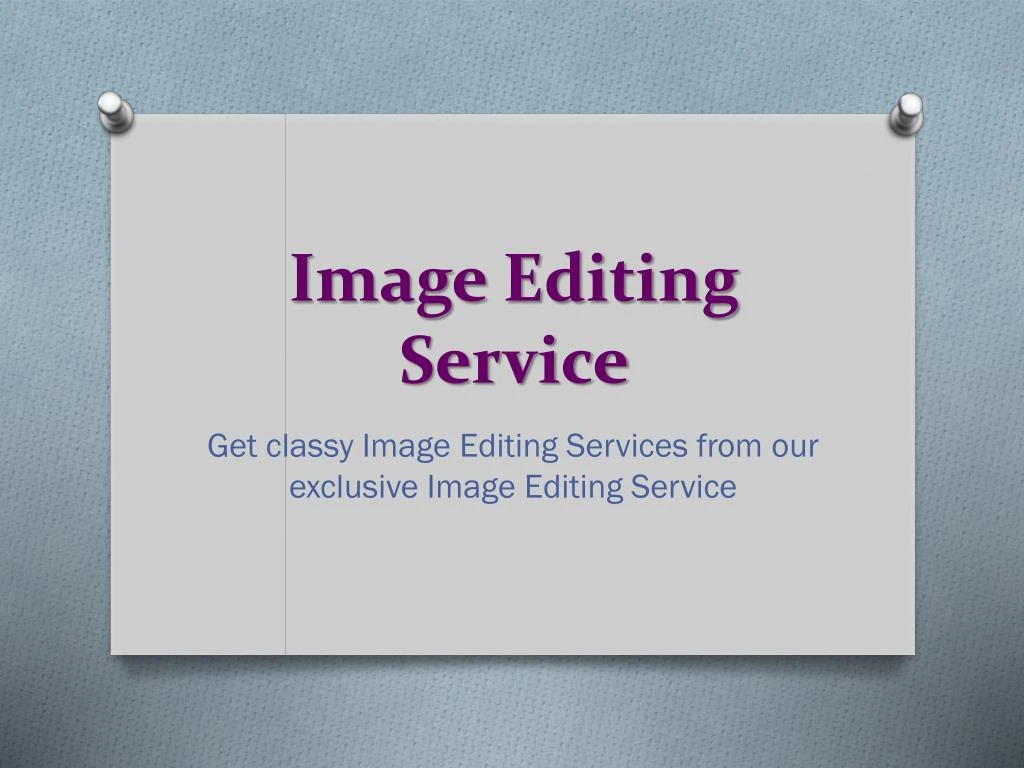 image editing service