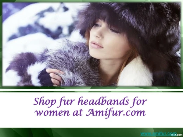 Shop fur headbands for women at amifur.com