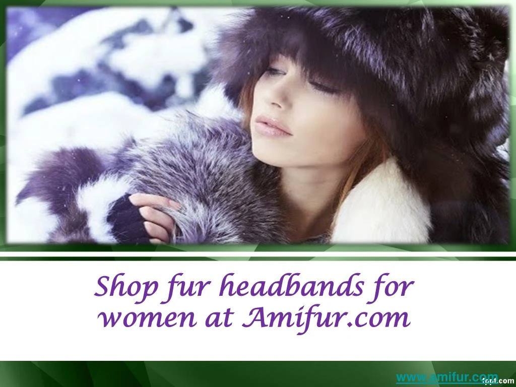 shop fur headbands for women at amifur com