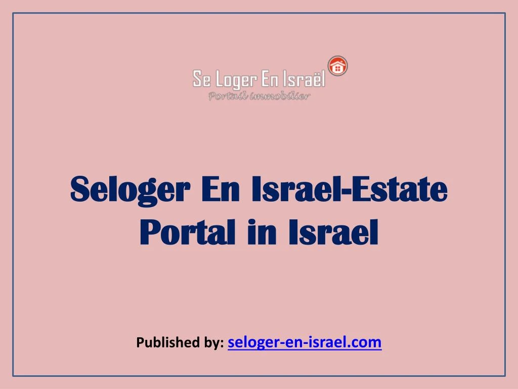 seloger en israel estate portal in israel