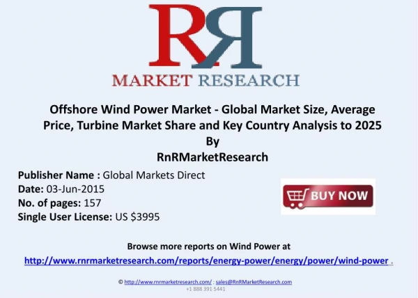 Offshore Wind Power Market : Key Country Analysis to 2025