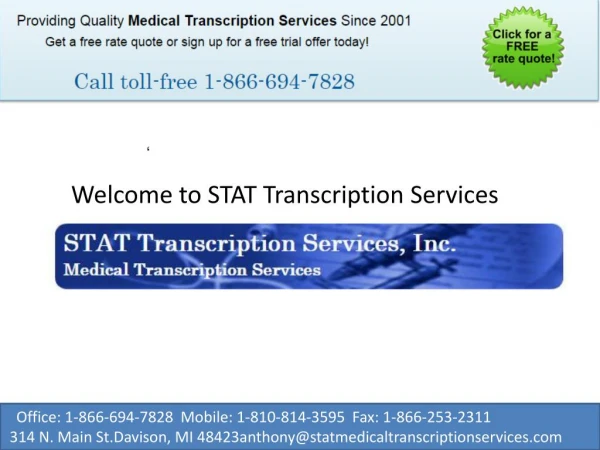 Medical Transcription Service Provider