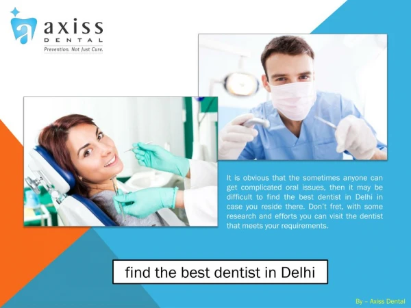Where to find the best dentist in Delhi