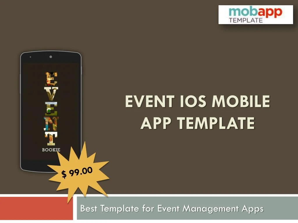 event ios mobile app template