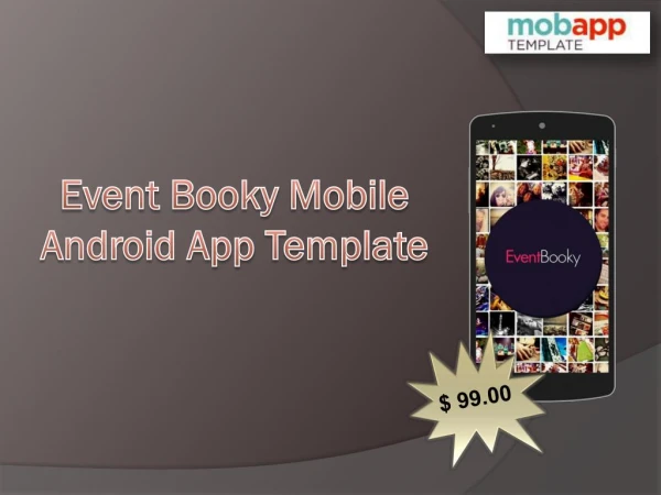 An Event Booky Android Mobile Apps Template - Only at $99!