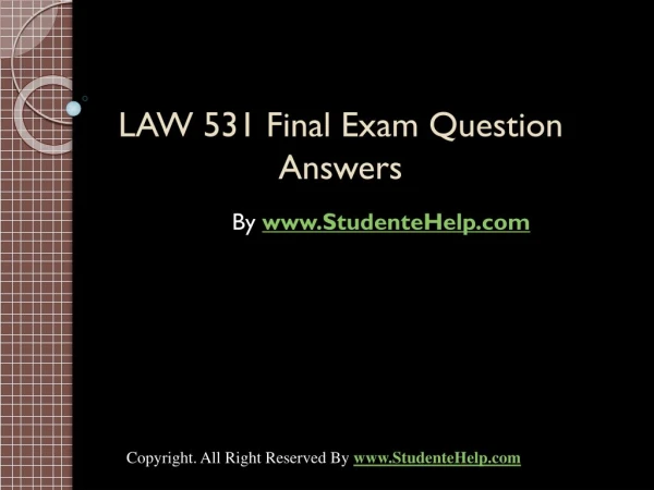 law 53 1 final exam question answers