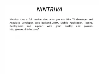 Angularjs Development Company - Nintriva - slide 1