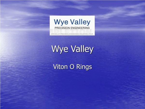 Viton O Rings Manufacturers In UK