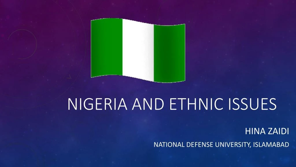nigeria and ethnic issues