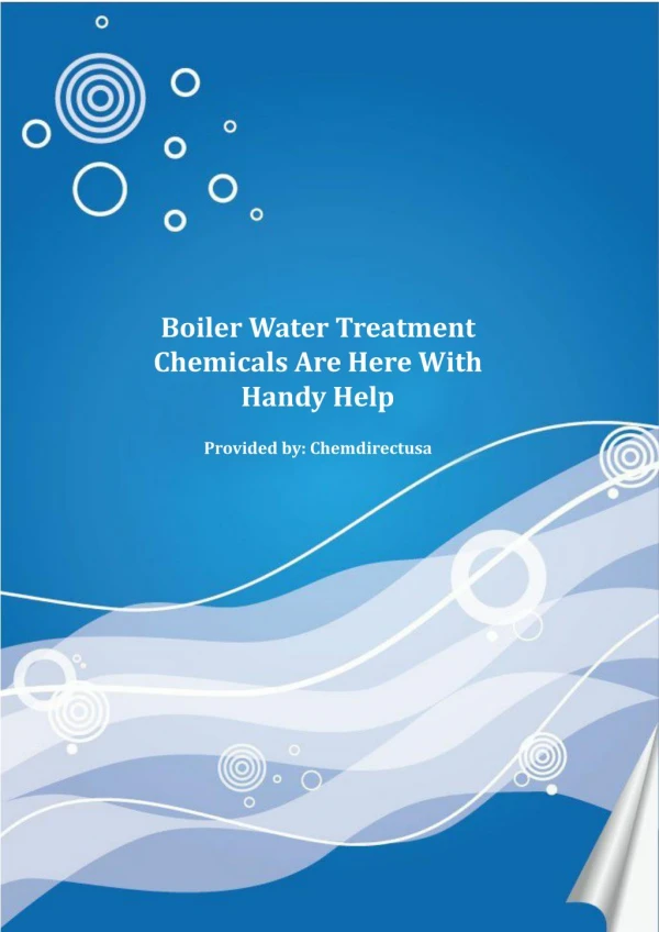 Enrich Your Water Quality with Boiler Water Treatment Chemic