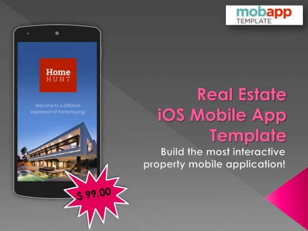 Real Estate iOS Mobile App Template - Only at $99
