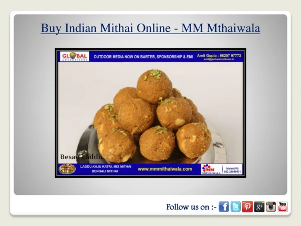 Buy Indian Mithai Online - MM Mthaiwala