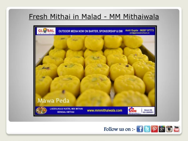 Fresh Mithai in Malad - MM Mithaiwala