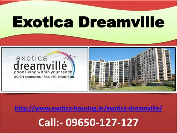 Exotica Dreamville Greater Noida West Residential Project