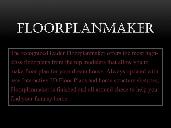 Online Floor Plan Software