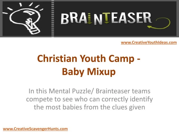 Christian Youth Camp - Baby Mixup