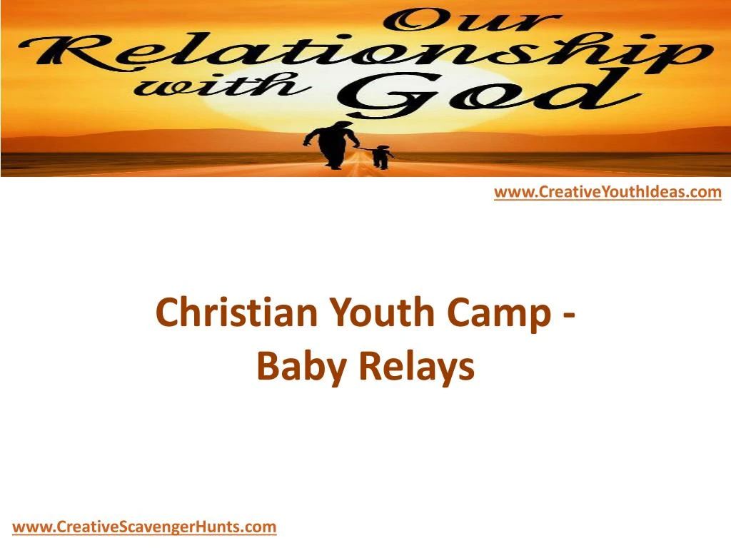 christian youth camp baby relays