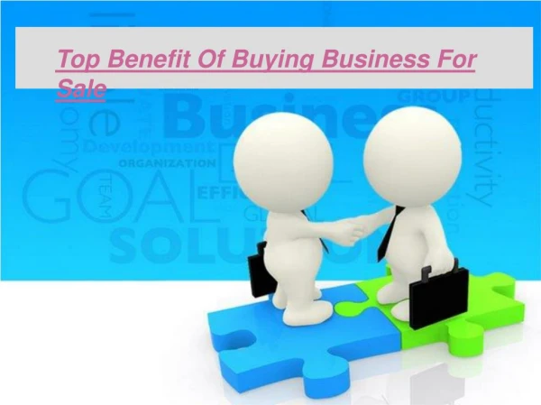 Top Benefit of Buying Business For Sale