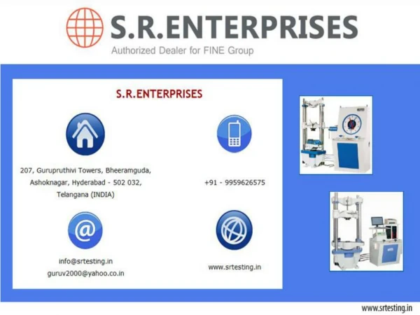 Universal testing machine dealers in India