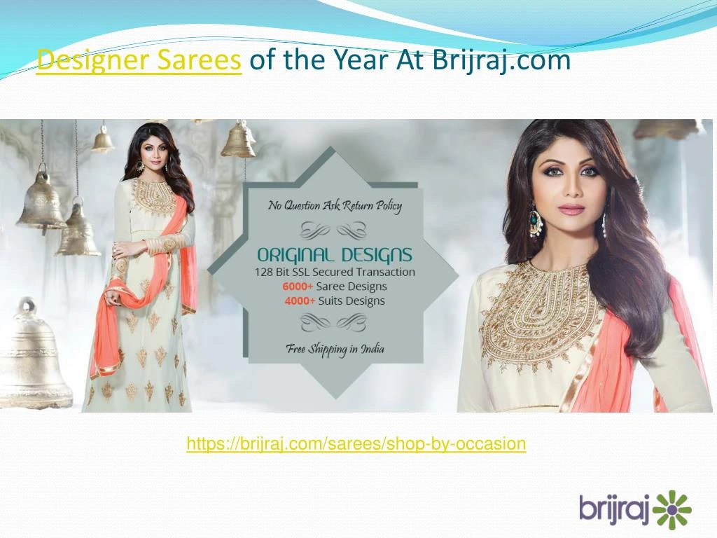 designer sarees of the year at brijraj com