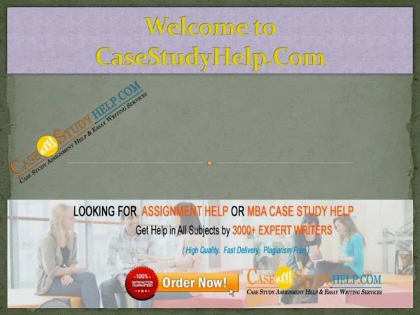 Best Online MBA Assignment Help | Casestudyhelp.com