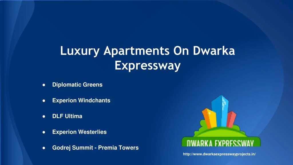 luxury apartments on dwarka expressway