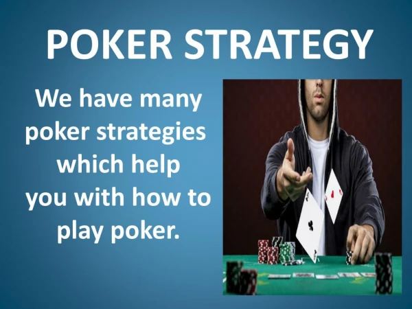 Poker strategy