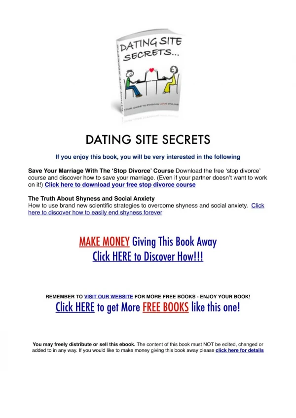 Dating Site Secrets