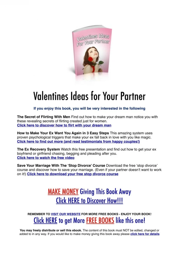 Valentines Ideas For Your Partner
