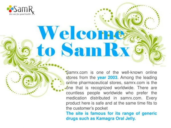 Buy kamagra Oral Jelly at SamRx.com