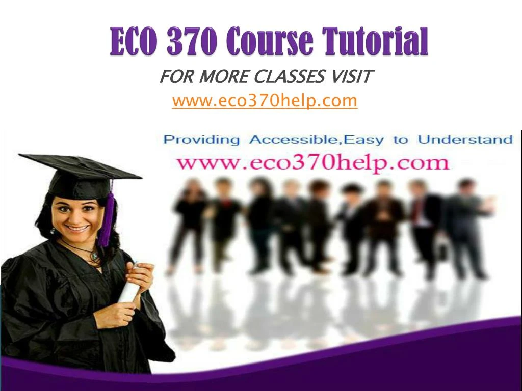 eco 370 course tutorial