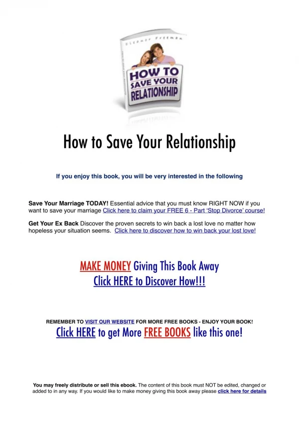 How To Save Your Relationship