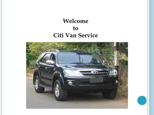 Citi Van Service Provide Vehicles for Rent in Cebu