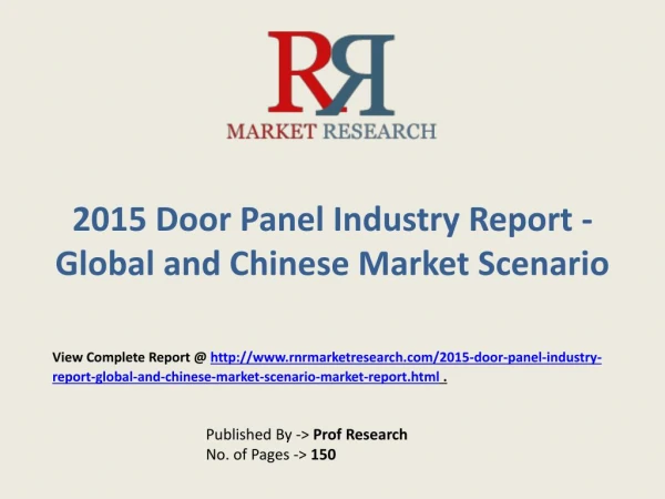 Door Panel industry in-depth insight of 2015-2020 for Glob