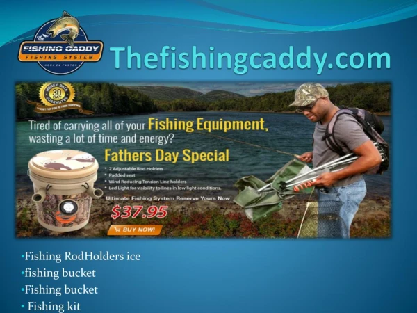Fishing Rod Holder Bucket from The Fishing Caddy