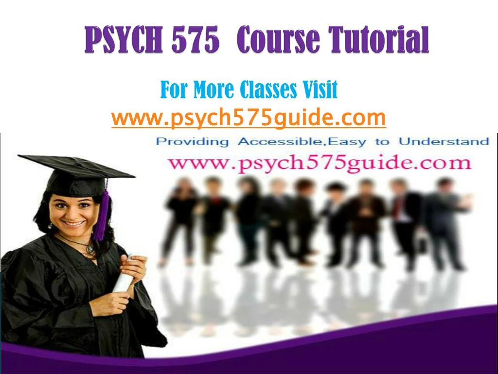 psych 575 course tutorial