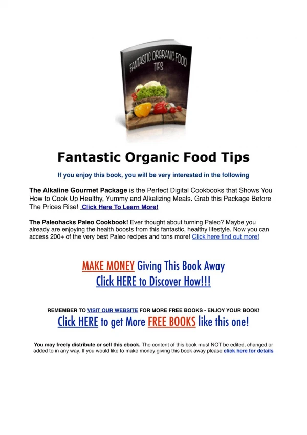 Fantastic Organic Food Tips