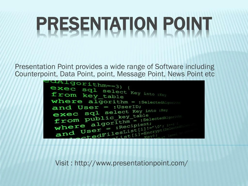 presentation point