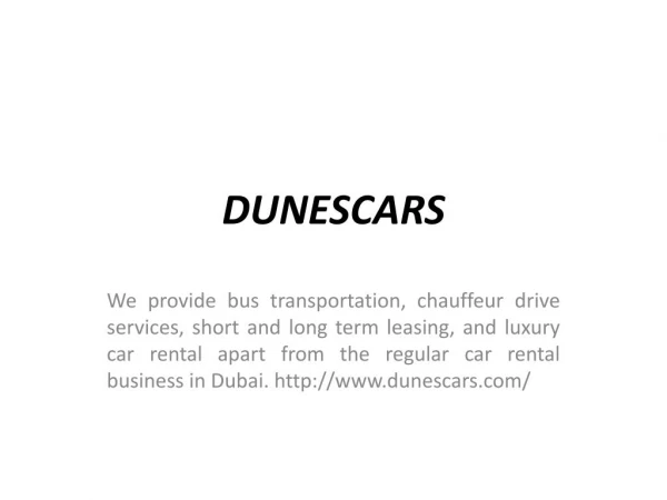 Rent Cars in Dubai