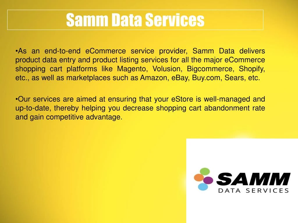 samm data services