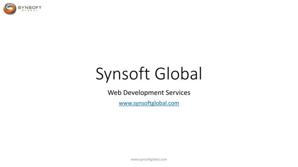 Synsoft Global - web development services