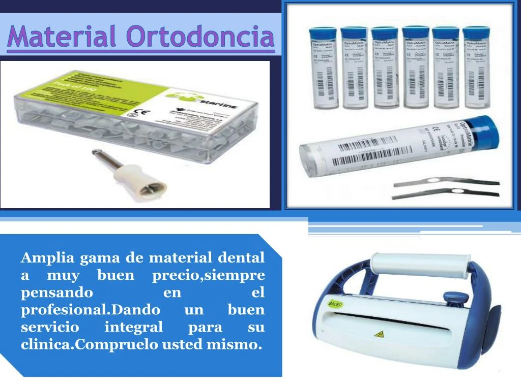 material ortodoncia