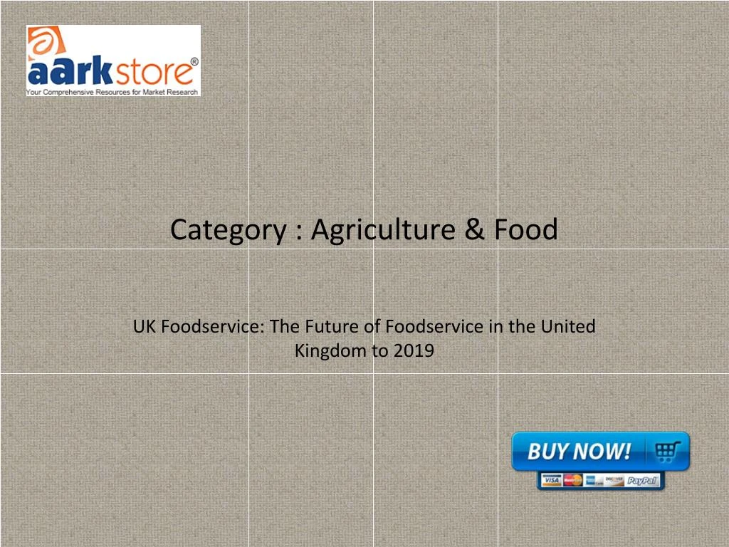 category agriculture food