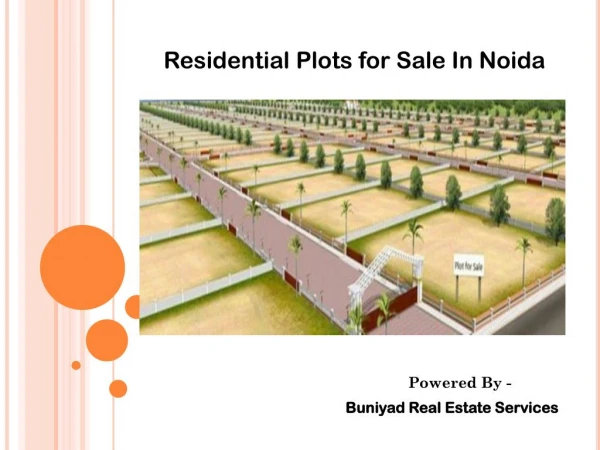 Residential Plots for sale in Noida