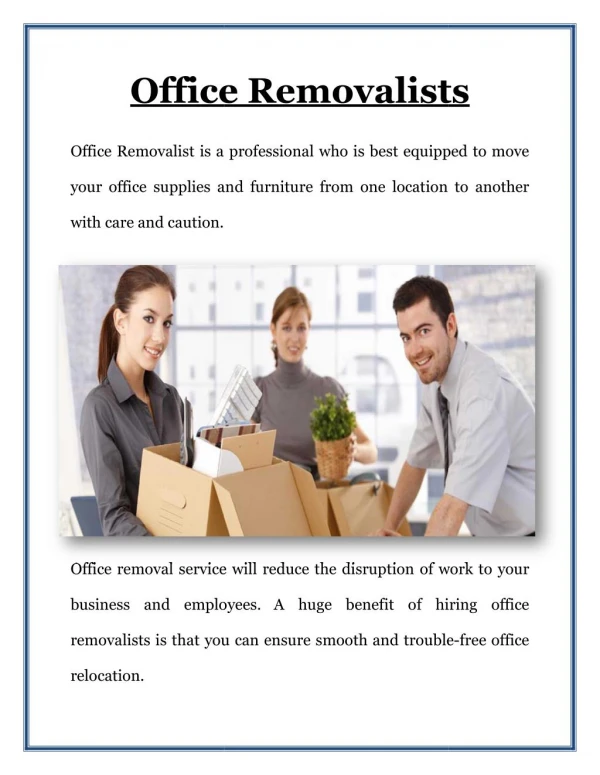 Office Removalists