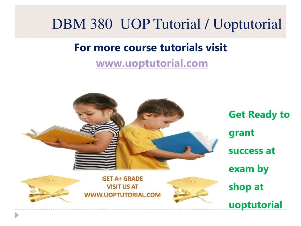 dbm 380 uop tutorial uoptutorial